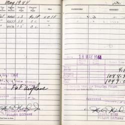 Alternative Image of Aviators Flight Log Book of Gerald Hennesy (1942-1944)