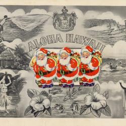 Alternative Image of Navy Air Mail Stationery kit with Aloha Hawaii postcard