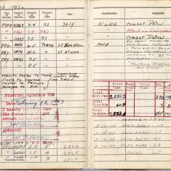 Alternative Image of Aviators Flight Log Book (1942-1948) of James H. Flatley, Jr.