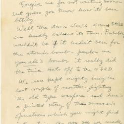 Primary Image of Gerald Hennesy Letter to His Mother Dated August 24, 1945