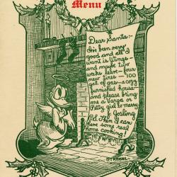 Primary Image of Aviation Cadet Mess Christmas Menu, 1943