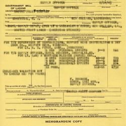 Alternative Image of Customs Declaration Receipt