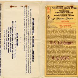Alternative Image of The Pan American Airways Tickets and Luggage Tags of Pierre Grace