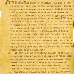 Primary Image of Draft of Condolence Letter to William Kelley