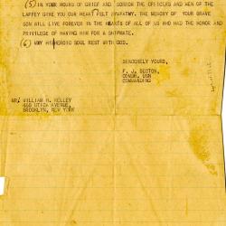 Alternative Image of Draft of Condolence Letter to William Kelley