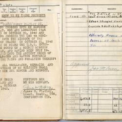 Alternative Image of Aviators Flight Log Book (1942-1948) of James H. Flatley, Jr.