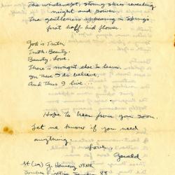 Alternative Image of Letter from Gerald Hennesy to His Mother Dated April 19, 1945