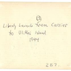 Alternative Image of Liberty Launch to Ulithi Island, 1944