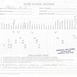 Primary Image of Elisha Terrill Stover's High School Academic Record