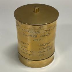 Primary Image of USS Yorktown (CVA-10) 1957 Brass Cruise Cup