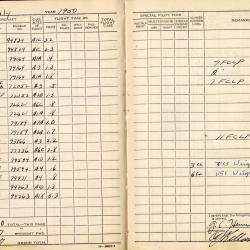 Alternative Image of Aviators Flight Log Book of Gerald Hennesy (1950-1958)