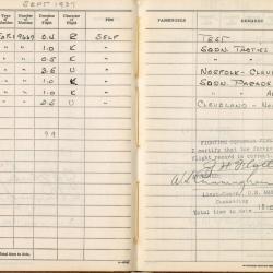 Alternative Image of Aviators Flight Log Book (1936-1939) of James H. Flatley, Jr.