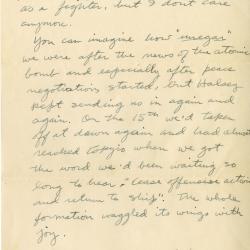 Alternative Image of Gerald Hennesy Letter to His Mother Dated August 24, 1945