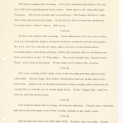 Alternative Image of Shipboard Diary of Joseph Kristufek While Aboard the USS Yorktown (CV-10) and an Accompanying Summary of Air Group Five's Accomplishments