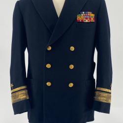 Primary Image of US Navy Dress Blue Jacket of Frederick Becton
