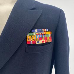 Alternative Image of US Navy Dress Blue Jacket of Frederick Becton