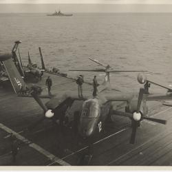 Primary Image of AJ (A-2) Savage on the Flight Deck of the USS Yorktown (CVA-10)