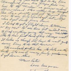 Alternative Image of Letter From Elisha "Smokey" Stover to his Parents Dated June 21, 1943
