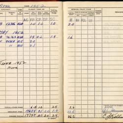 Alternative Image of Aviators Flight Log Book of Gerald Hennesy (1950-1958)