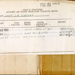 Alternative Image of Aviators Flight Log Book (1948-1957) of James H. Flatley, Jr.