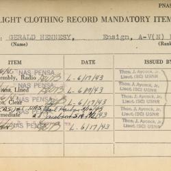 Alternative Image of Aviators Flight Log Book of Gerald Hennesy (1942-1944)