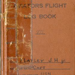 Primary Image of Aviators Flight Log Book (1948-1957) of James H. Flatley, Jr.