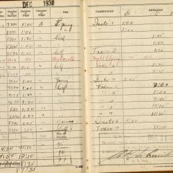 Alternative Image of Aviators Flight Log Book (1929-1932) of James H. Flatley, Jr.