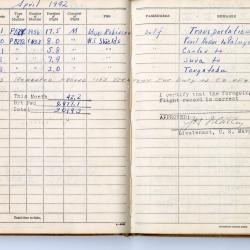 Alternative Image of Aviators Flight Log Book (1939-1942) of James H. Flatley, Jr.