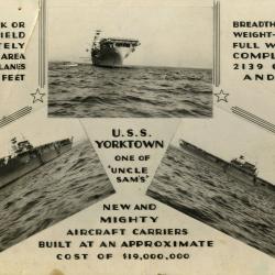 Primary Image of USS Yorktown (CV-5) Postcard