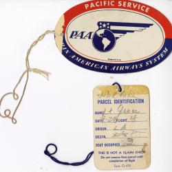 Alternative Image of The Pan American Airways Tickets and Luggage Tags of Pierre Grace