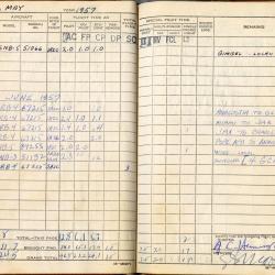 Alternative Image of Aviators Flight Log Book of Gerald Hennesy (1950-1958)