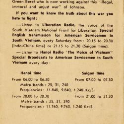 Alternative Image of Two North Vietnamese Propaganda Leaflets for American Soldiers