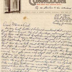 Primary Image of Letter From Elisha "Smokey" Stover to his Parents Dated June 27, 1943