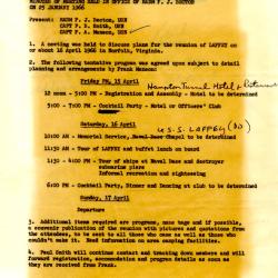 Primary Image of USS Laffey Reunion Planning Meeting Notes