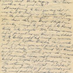 Alternative Image of Letter From Elisha "Smokey" Stover to Benjamin Stover Dated February 7, 1944