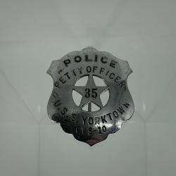 Alternative Image of USS Yorktown (CVS-10) Police Petty Officer Badge