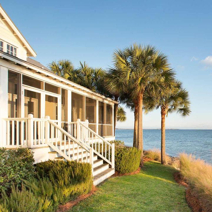 Exterior of The Cottages on Charleston Harbor