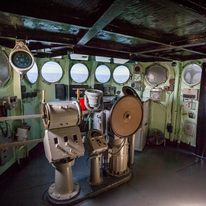 Control Room of USS Laffey