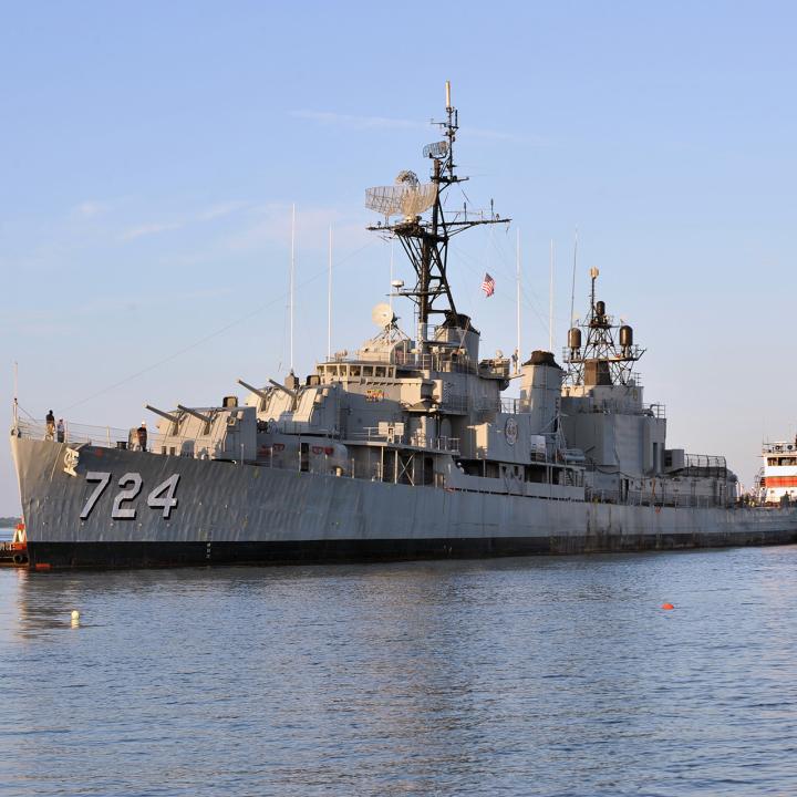 View of the USS Laffey