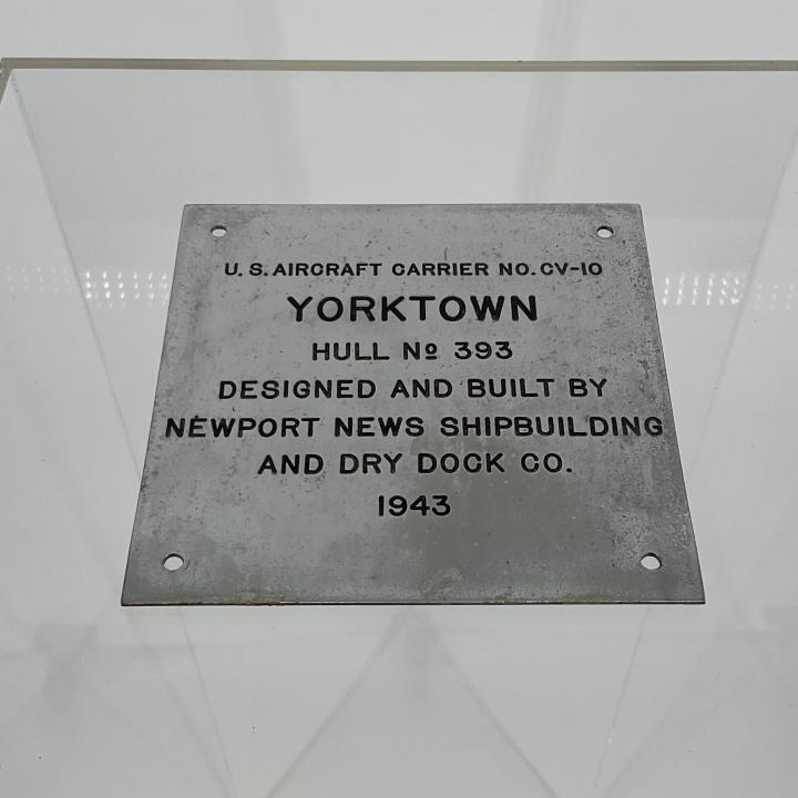 Primary Image of USS Yorktown (CV-10) Hull Plaque