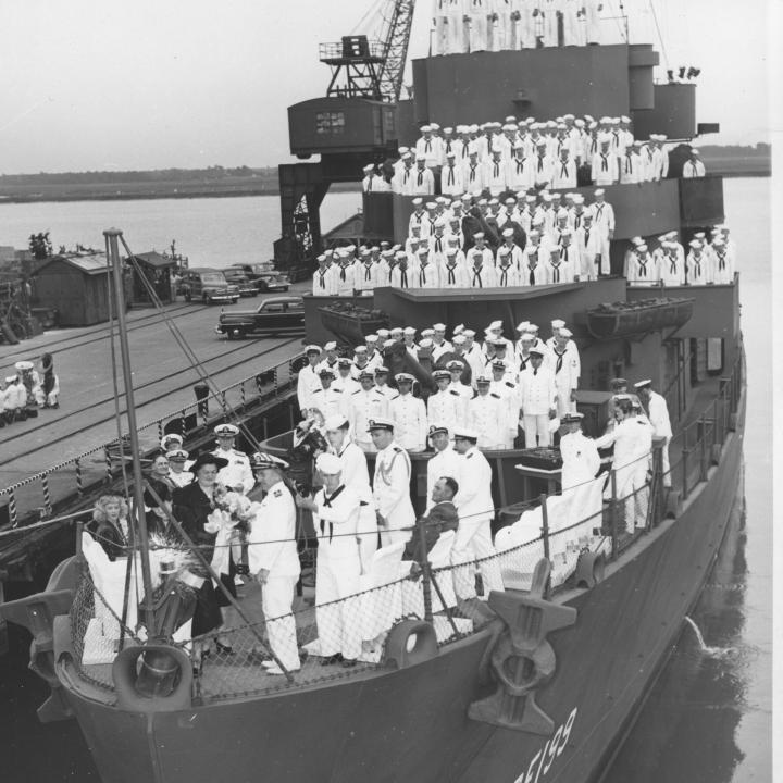 Primary Image of USS Manning (DE-199) Christening