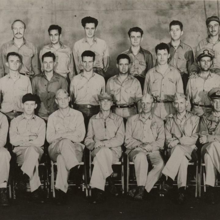 Primary Image of Group of Officers on the Flightdeck of the USS Enterprise (CV-6)