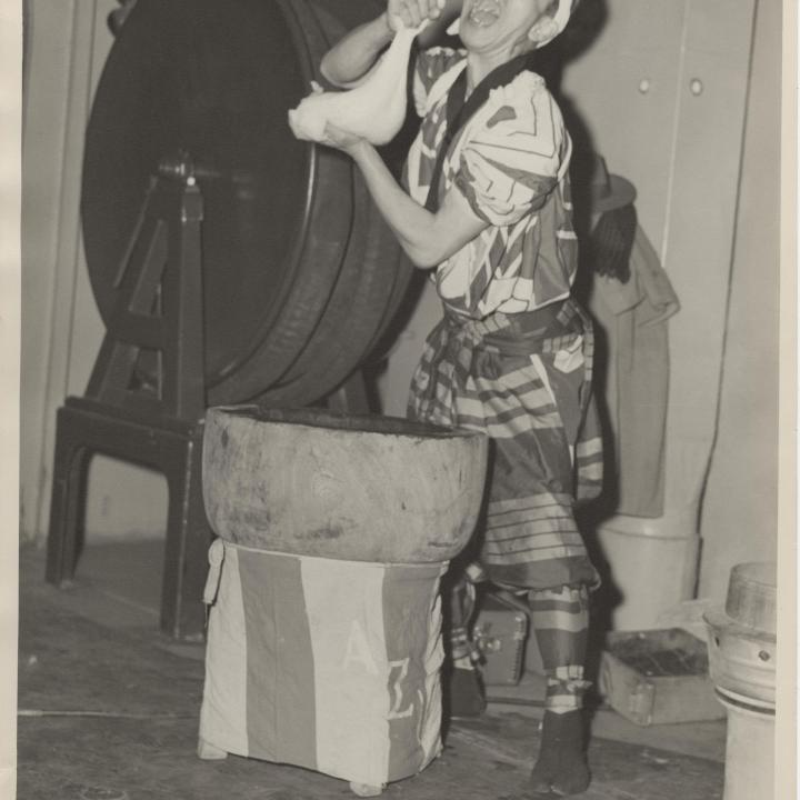 Primary Image of Performer Making Ceremonial Rice Bread