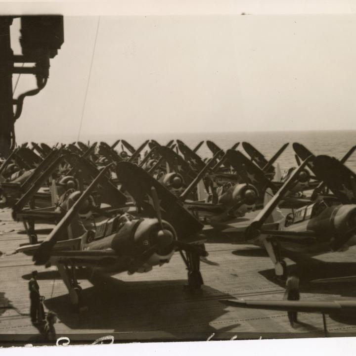 Primary Image of SB2C Helldivers on the Flightdeck
