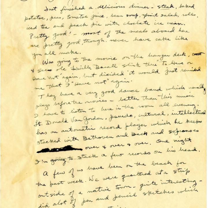 Primary Image of Letter from Lt. Gerald Hennesy to His Sister Dated June 29, 1945