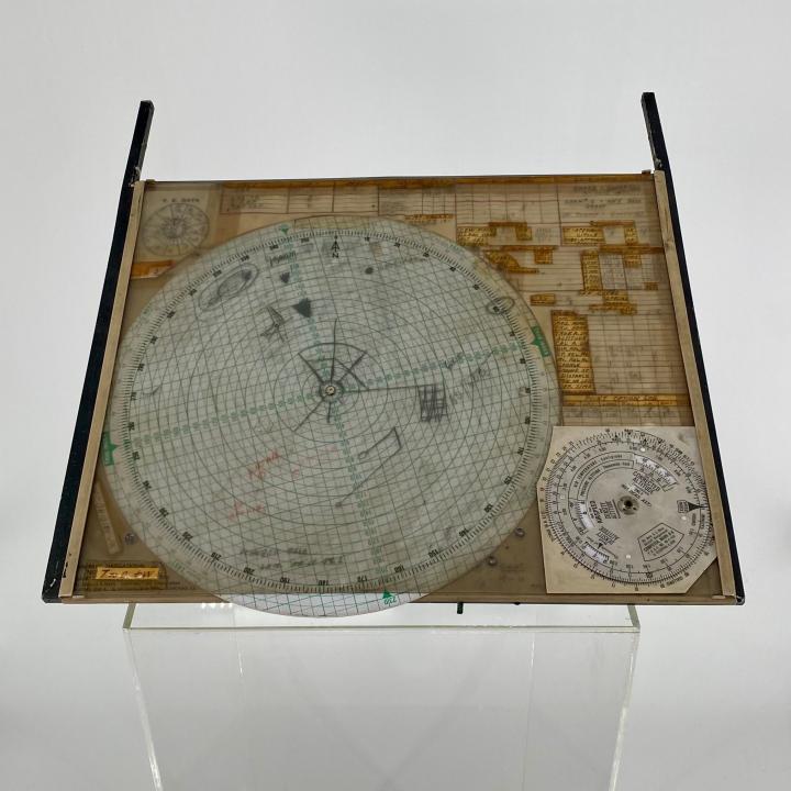 Primary Image of Naval Aviator's Plane-Mounted Navigation Board