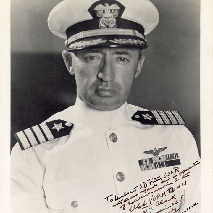 Primary Image of Signed Photograph of Joseph "Jocko" Clark
