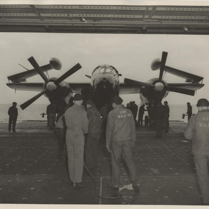Primary Image of AJ (A-2) Savage Aboard the USS Yorktown (CVA-10)