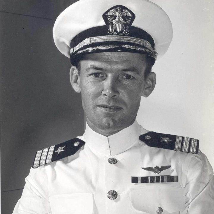 Primary Image of James H. Flatley, Jr. in his Dress Whites