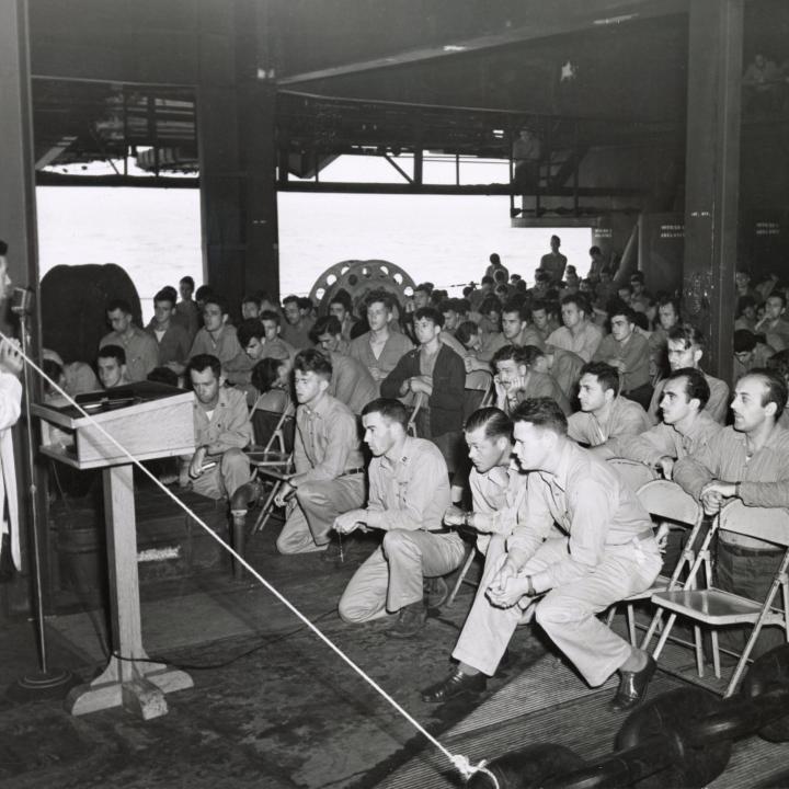 Primary Image of Mass Aboard the USS Yorktown (CV-10)